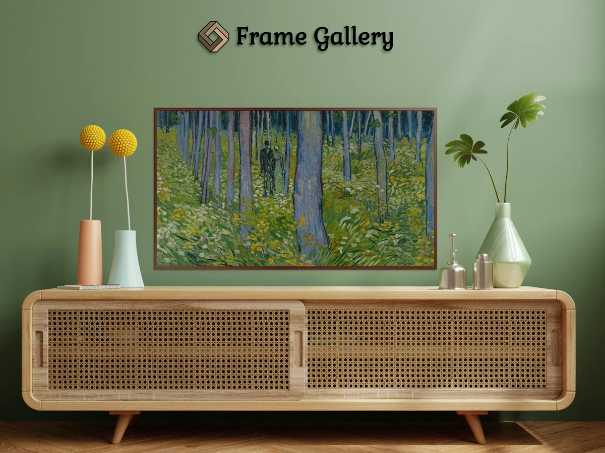 Undergrowth with Two Figures for 4K TV - High-resolution artwork available