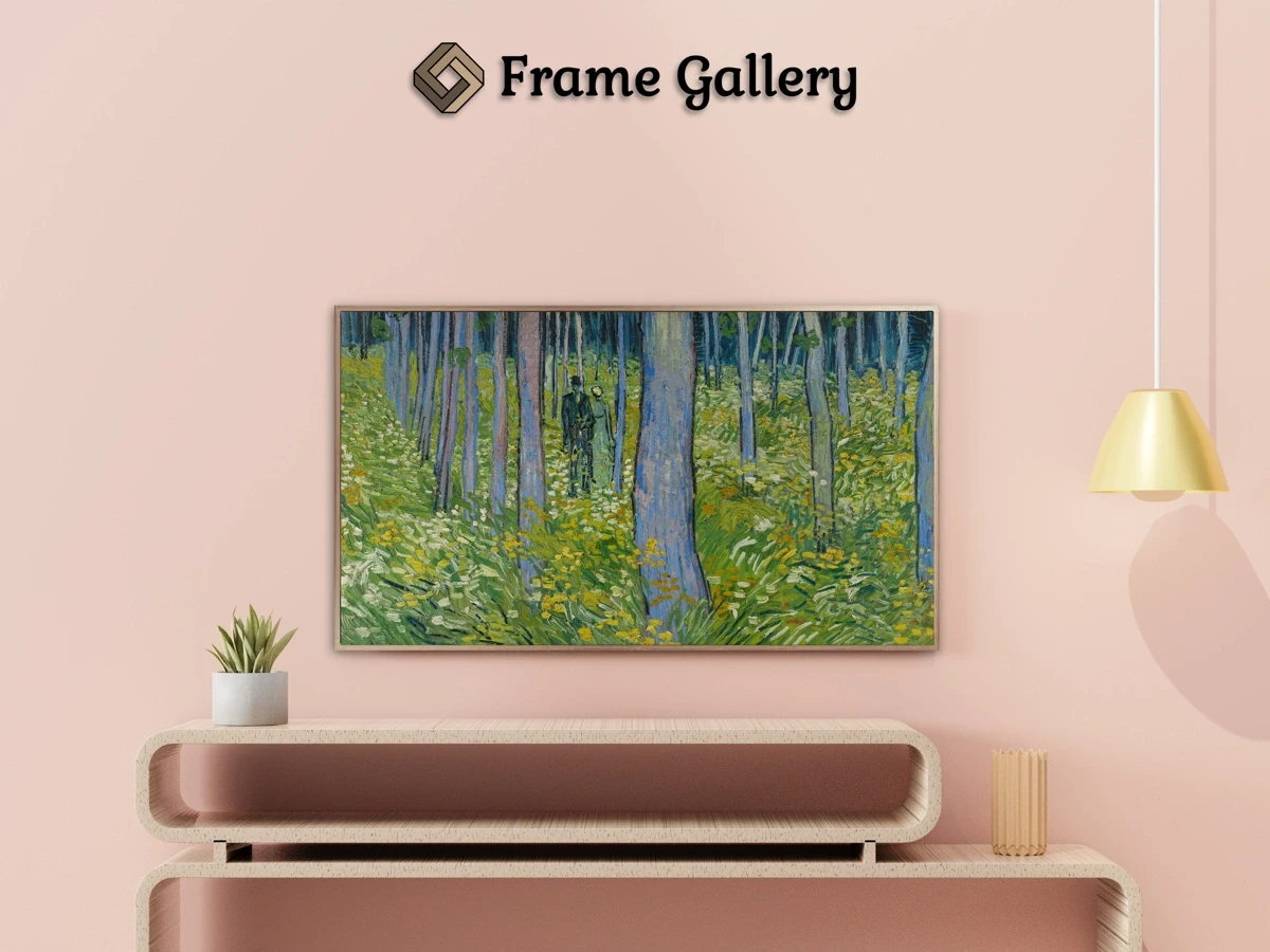 Undergrowth with Two Figures - Enhance your Frame TV and Canvas TV