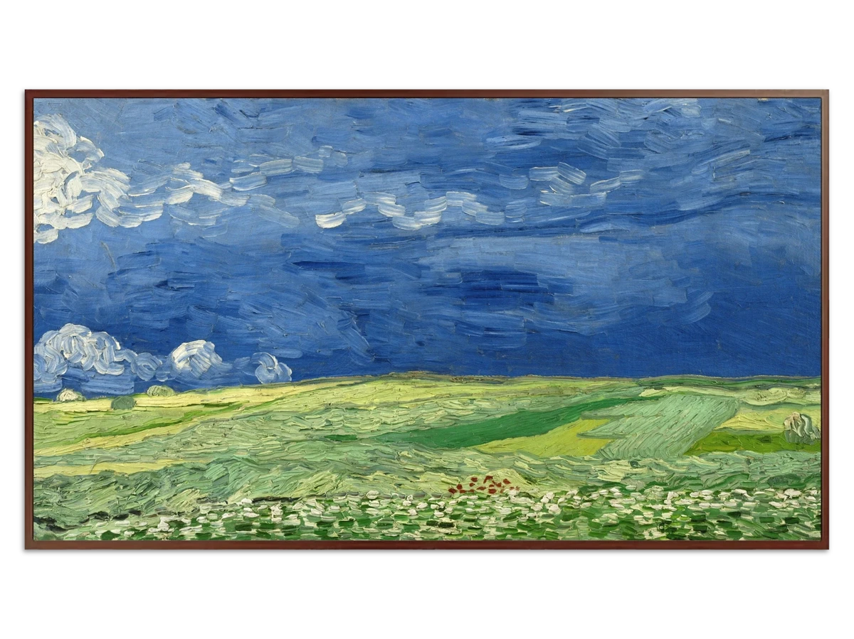 Wheatfield under Thunderclouds for Samsung Frame TV - Best Frame TV Art