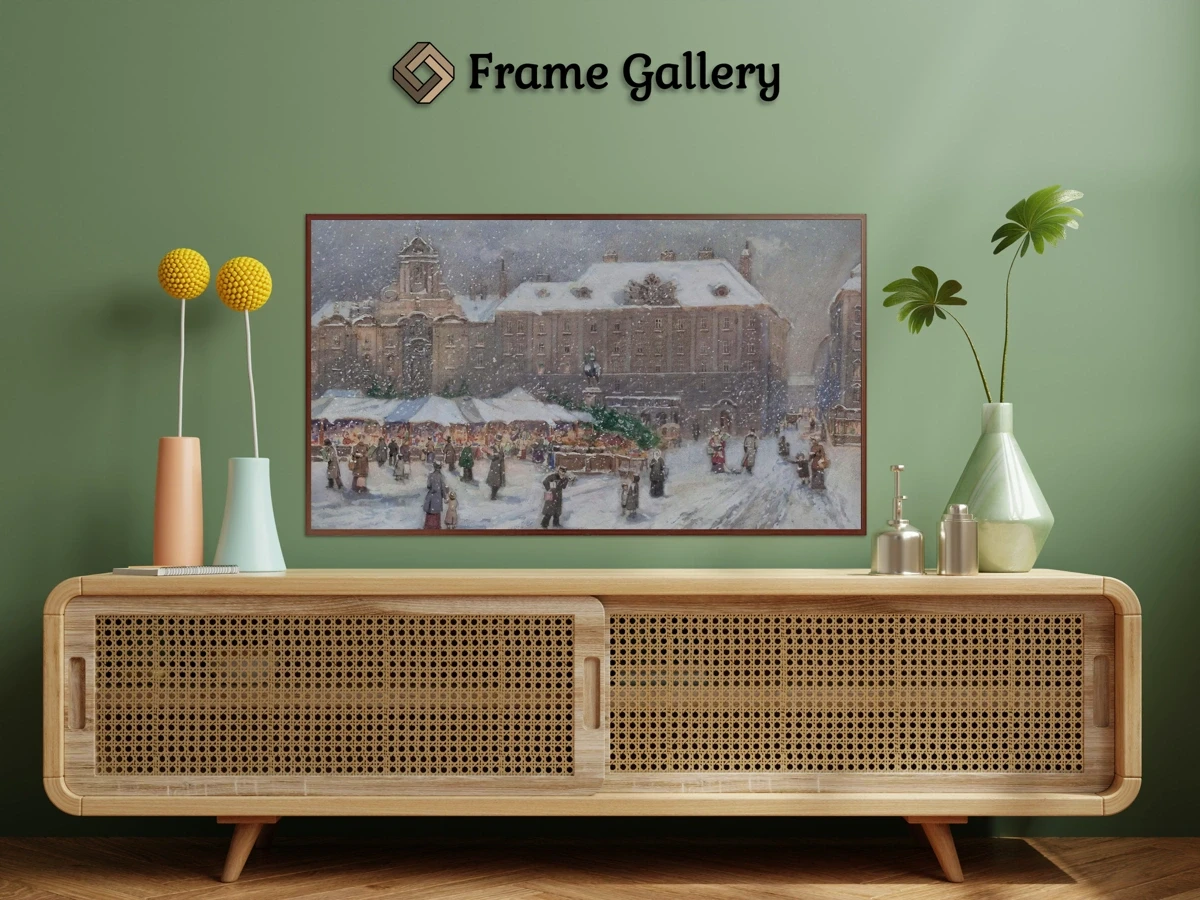 Wiener Markt im Winter for 4K TV - High-resolution artwork available