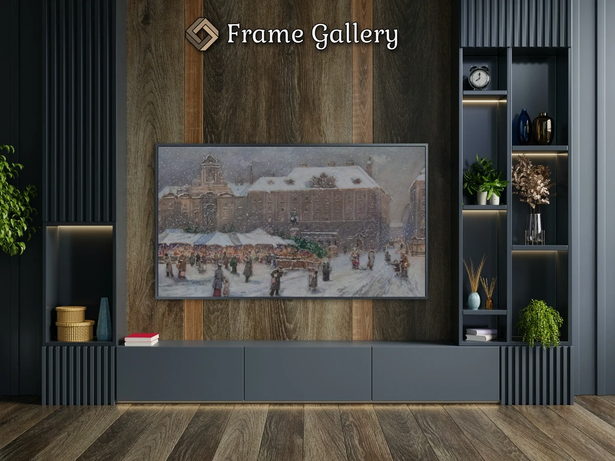 Wiener Markt im Winter - Downloadable 4K TV Art