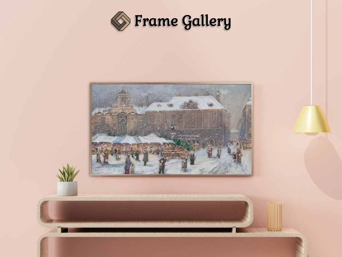 Wiener Markt im Winter - Enhance your Frame TV and Canvas TV