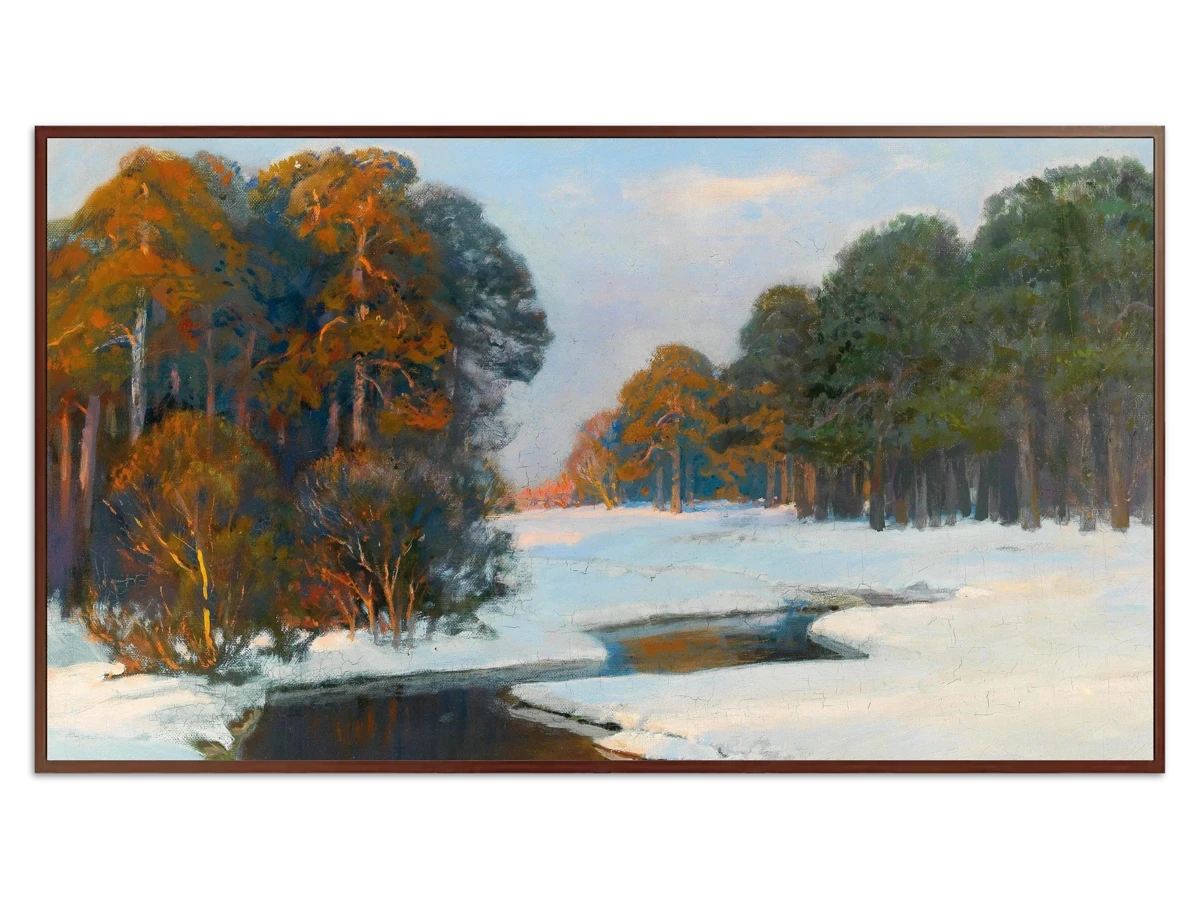 Winter Landscape in the Evening Light for Samsung Frame TV - Best Frame TV Art