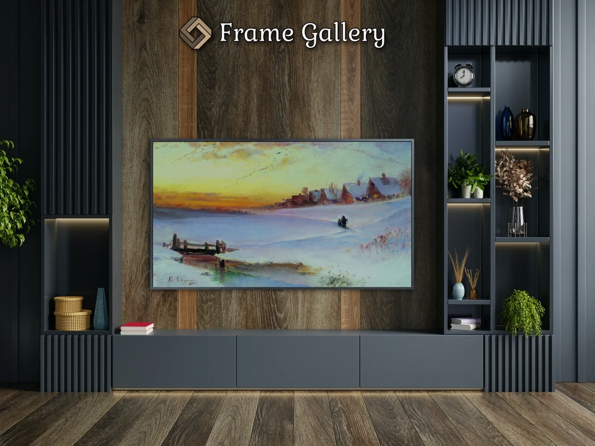 Winter Landscape (Thaw) - Downloadable 4K TV Art