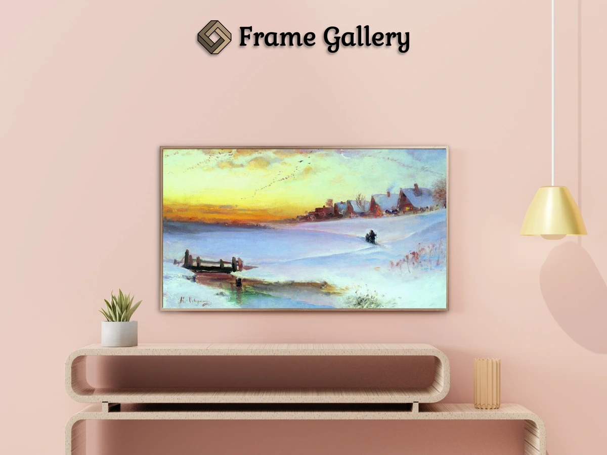 Winter Landscape (Thaw) - Enhance your Frame TV and Canvas TV